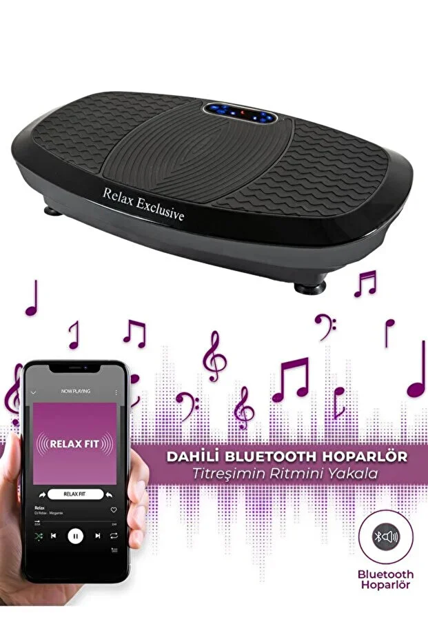 Relax Exclusive 3d Vibration Plate Hoparlörlü Titreşimli yatay+dikey+3d Spor Fitness Egzersiz Aleti Cihazı